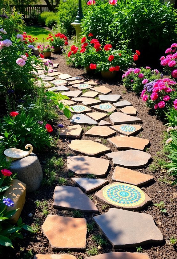 custom garden path stones
