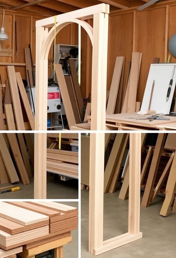 cut assemble create archway