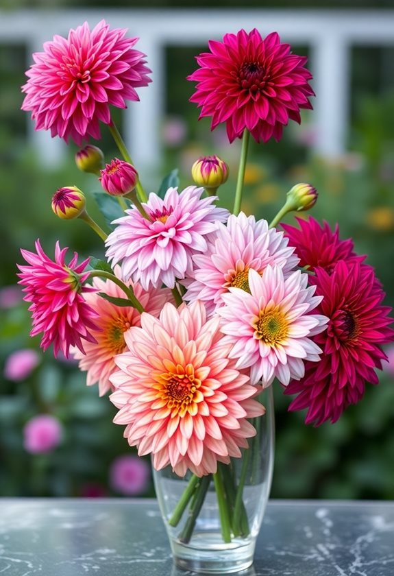 dahlias colorful unique vibrant blooms