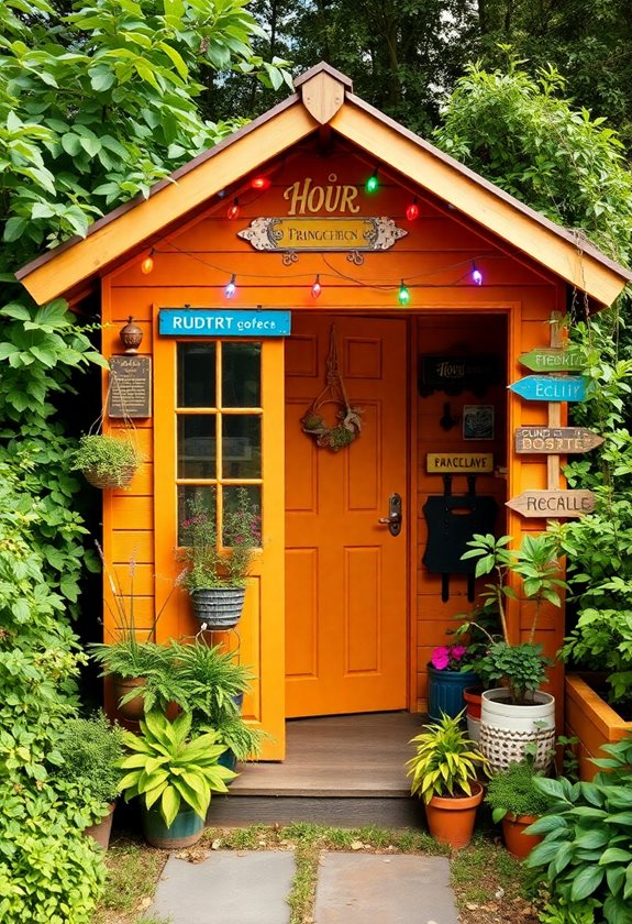 decorate your garden shed