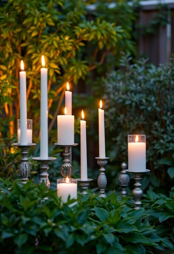 decorative candles for ambiance