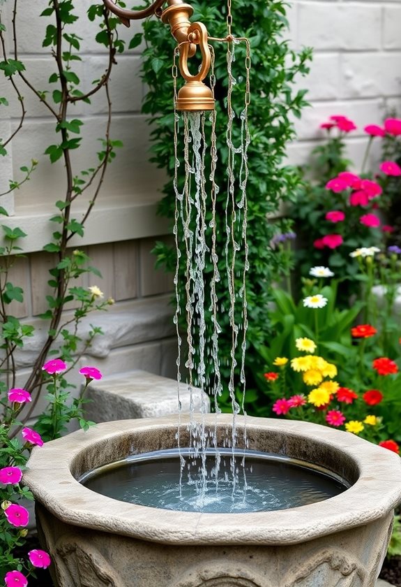 decorative rain chain benefits