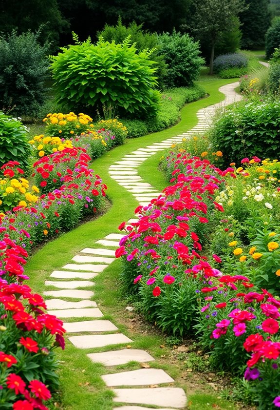 delightful winding garden pathways