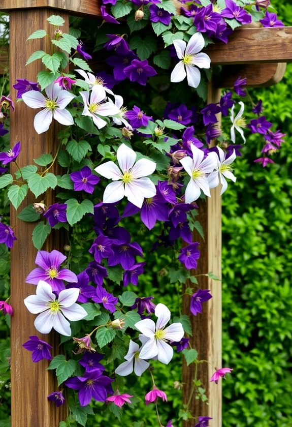 diverse clematis for gardens