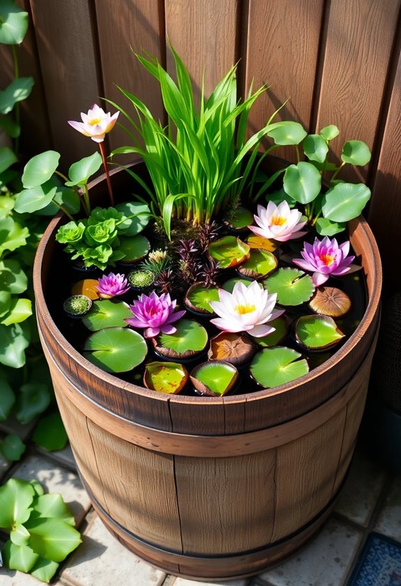 diy container water gardens