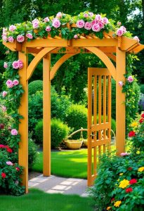 diy garden archway construction