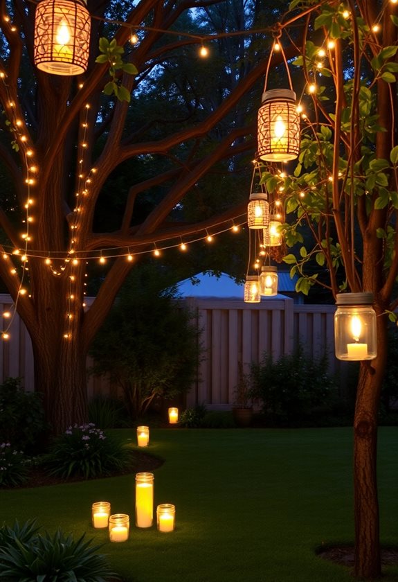 diy garden lighting ideas