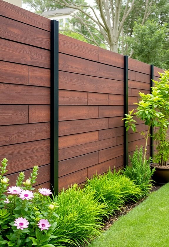 durable low maintenance garden fencing