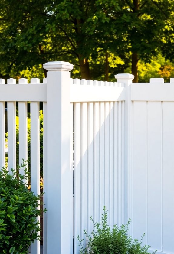 durable low maintenance vinyl fencing