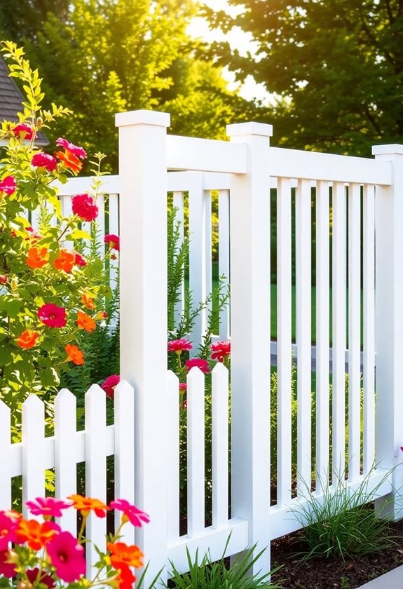 durable low maintenance vinyl fencing