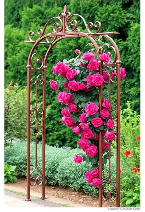 durable weather resistant metal trellises