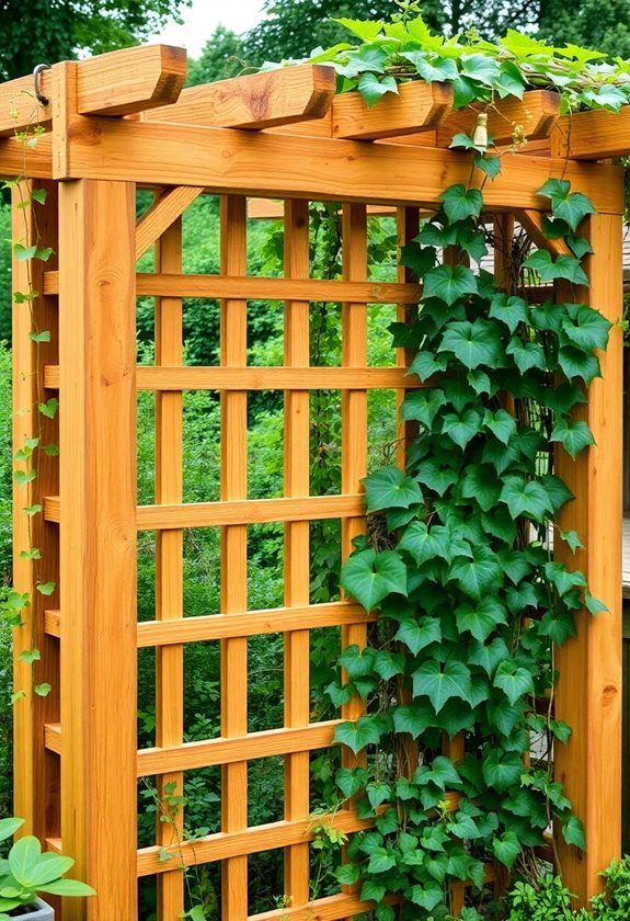 durable wooden trellis design