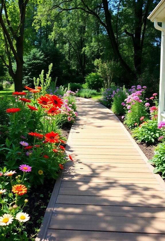 durable wooden walkway construction