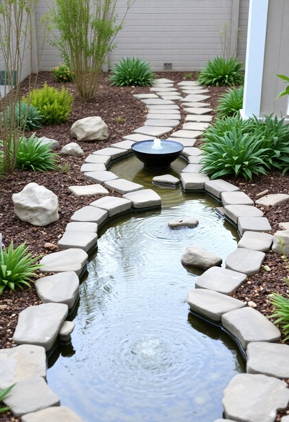 easy maintenance water feature