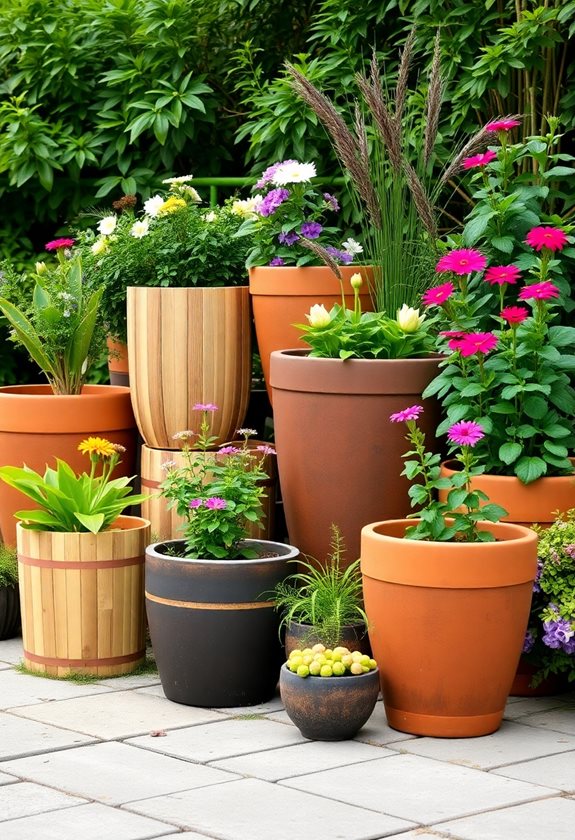eco friendly garden pot choices