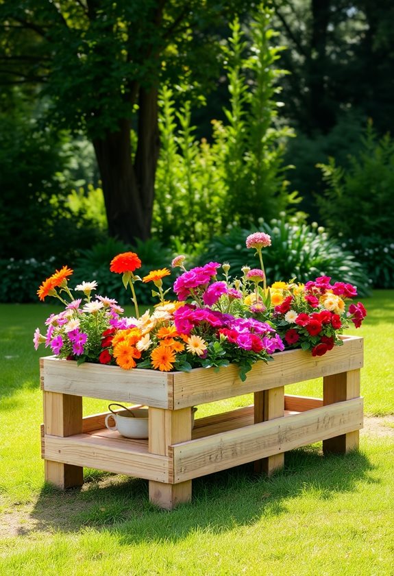 eco friendly rustic planter box