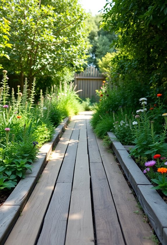 eco friendly wood walkway transformation