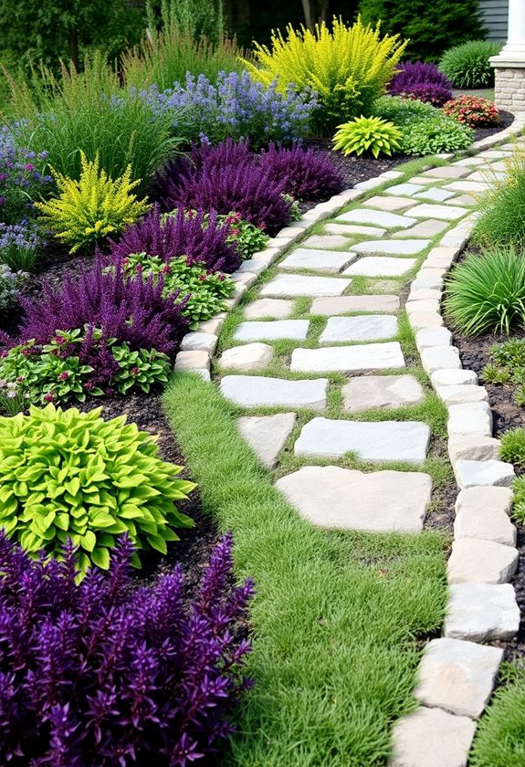 edging elements enhance garden paths