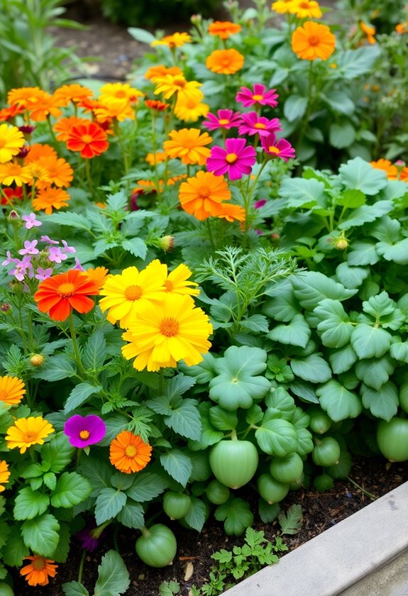edible flowers with companions