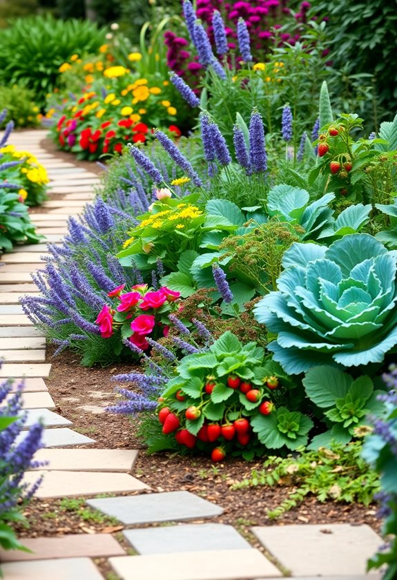 edible ornamental garden borders