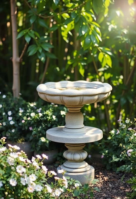 elegant backyard bird oasis