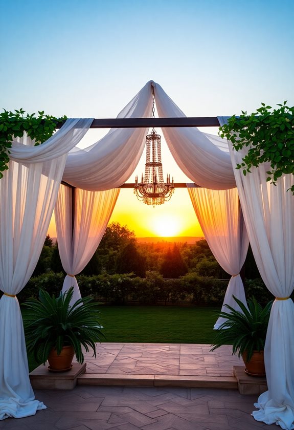 elegant outdoor event pavilion