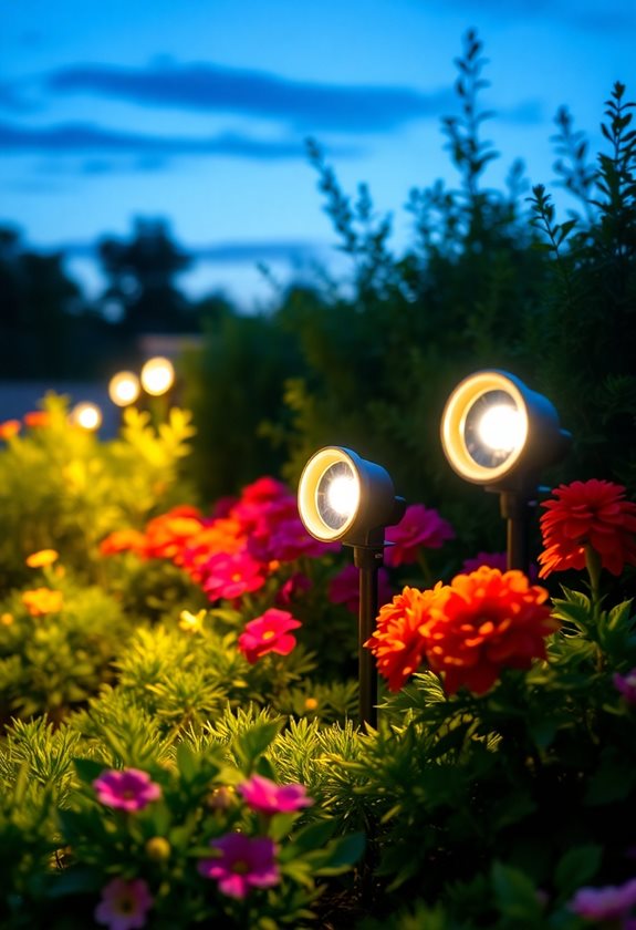 elegant solar garden lighting