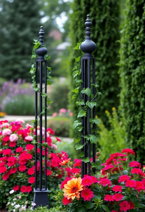 elegant vertical garden structures
