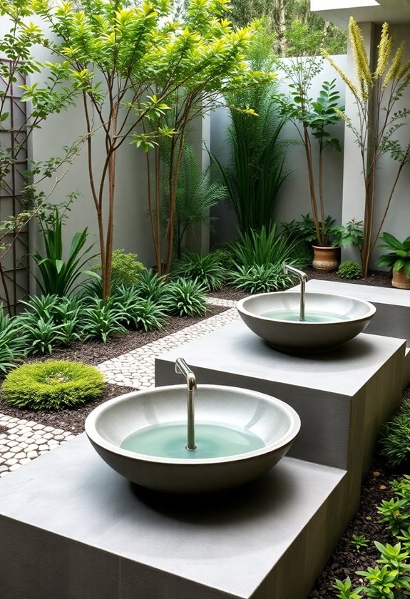 elegant water feature materials