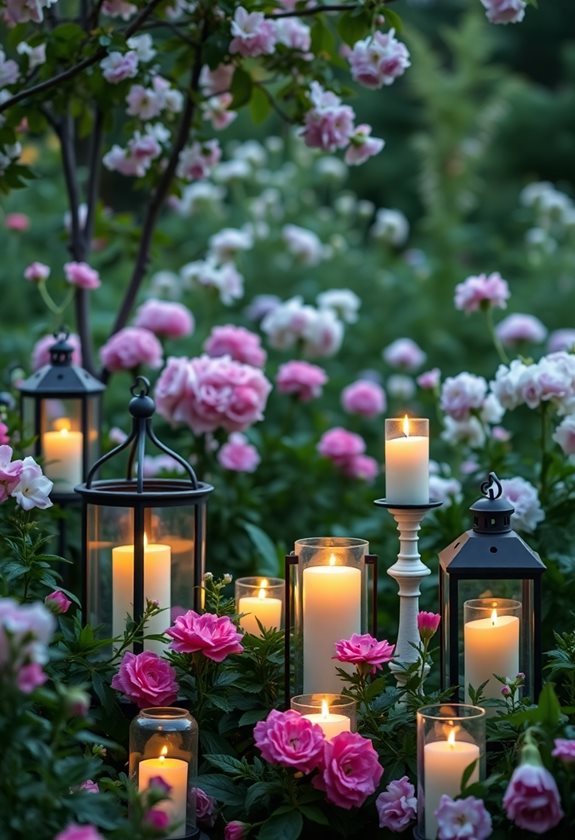 enchanting garden candle ambiance