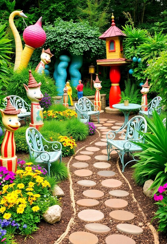 enchanting garden decorative elements