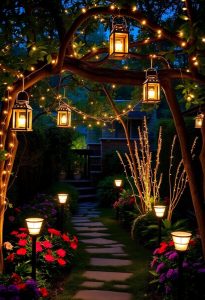 enchanting garden illumination ideas