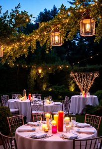 enchanting garden party lighting