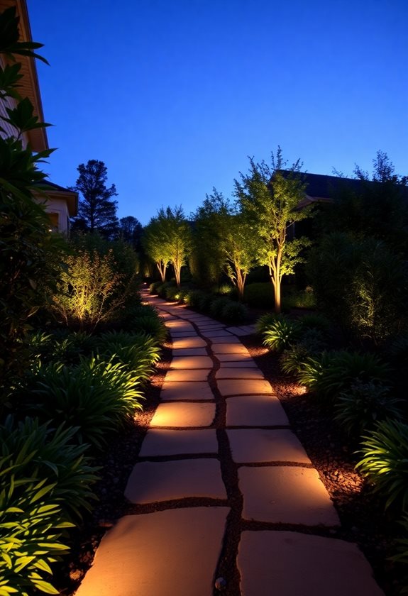 enchanting garden pathway lighting
