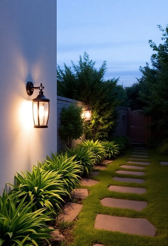 enchanting garden wall lighting