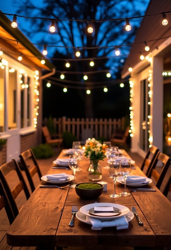 enchanting outdoor dining ambiance