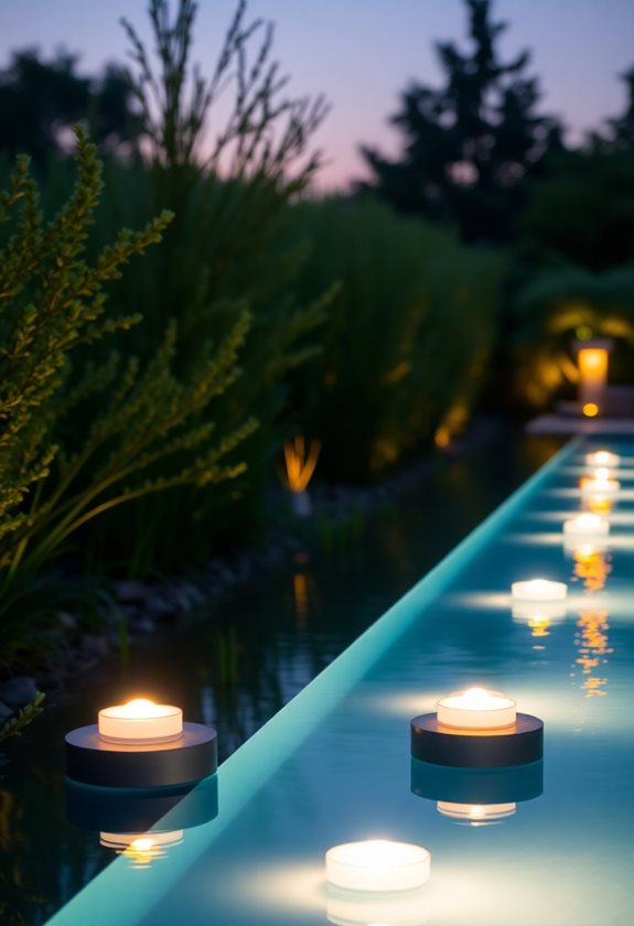 enchanting pool lighting ambiance