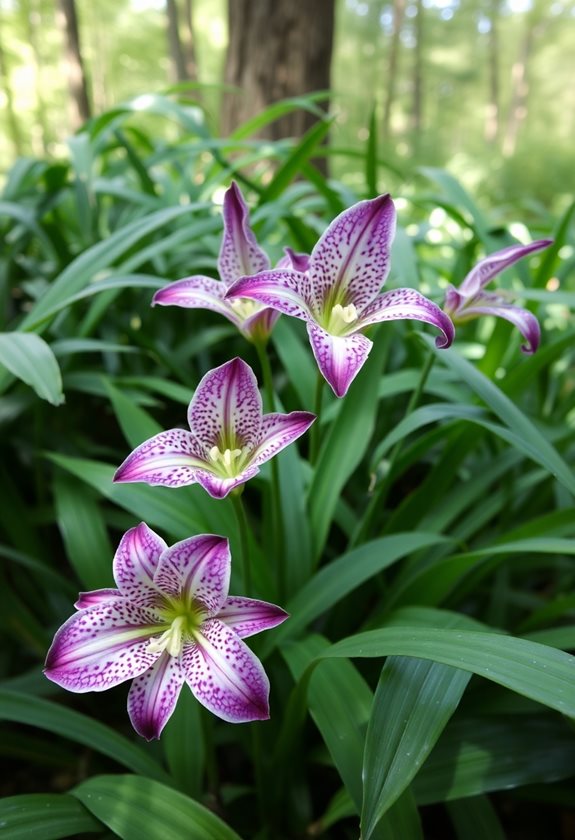 enchanting woodland flowers thrive