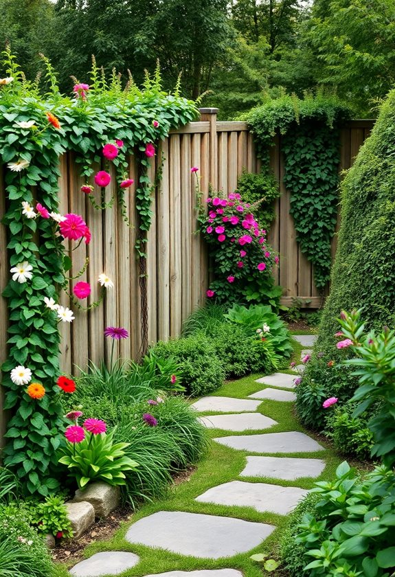 enclosed garden fence designs