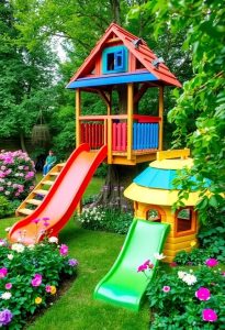 engaging garden structures for kids