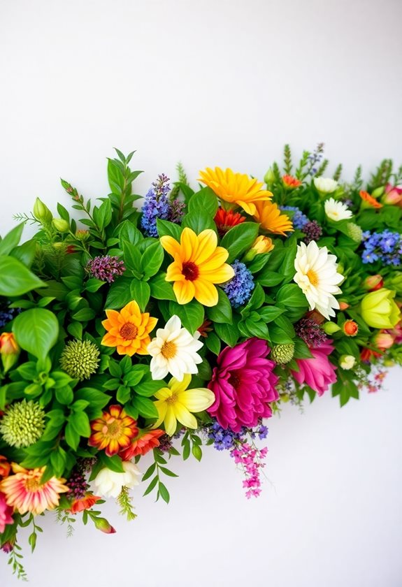 enhance blooms with foliage