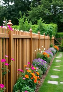 enhance garden aesthetics with fencing