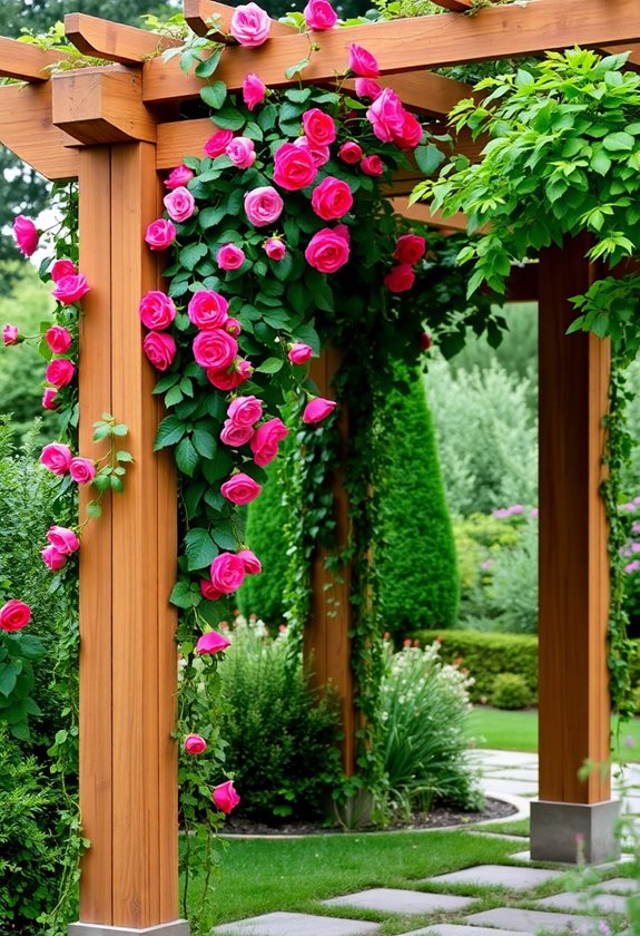 enhance garden with arbor