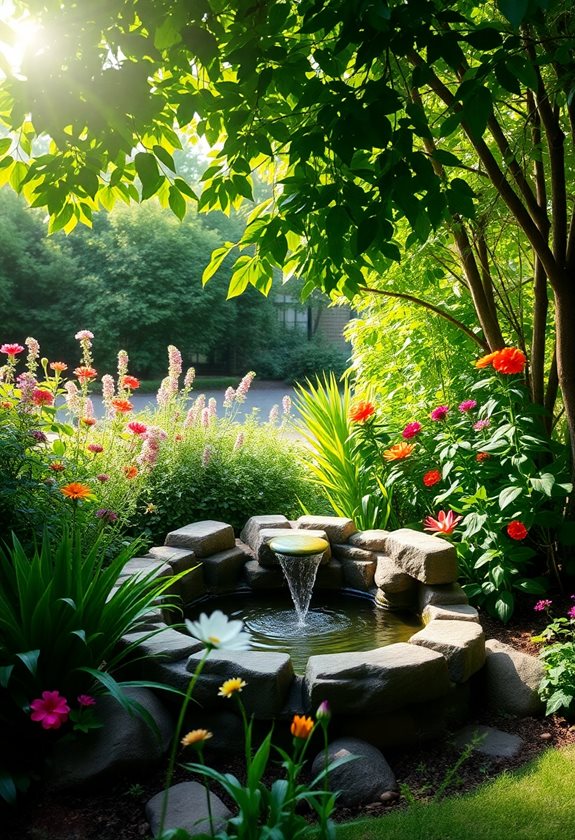 enhance garden with tranquility