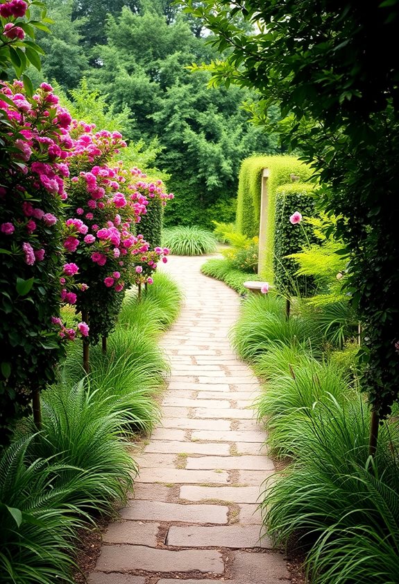 enhance paths with plants