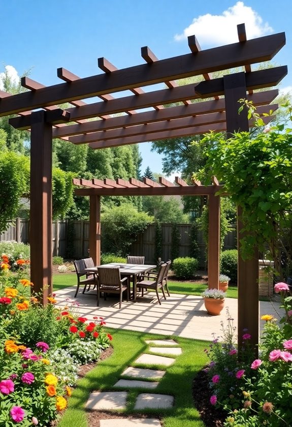 enhance yard with pergola