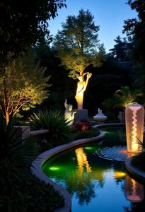 enhancing garden ambiance creatively