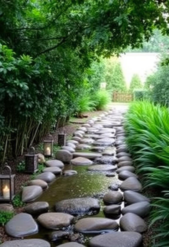 enhancing garden walkway aesthetics