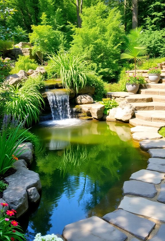 enhancing garden with features