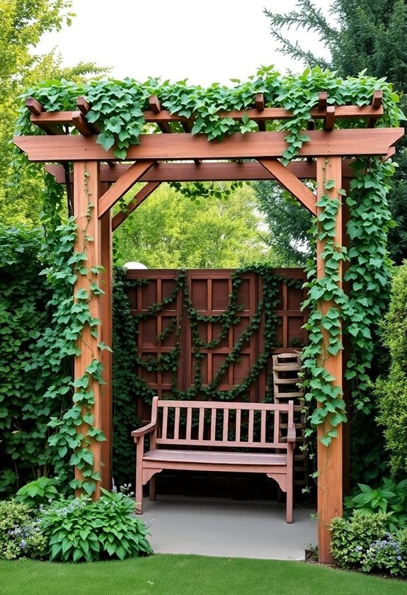 enhancing yard privacy structures